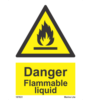 Danger Flammable Liquid 187631-337631