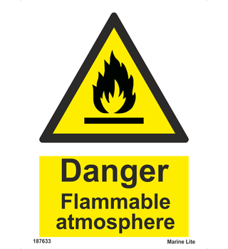 Danger Flammable Atmosphere 187633-337633