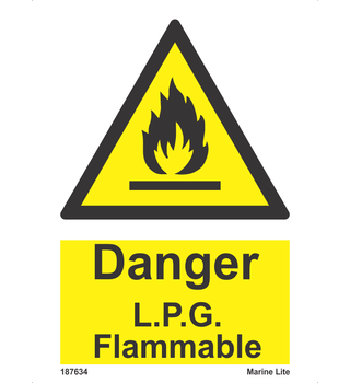 Danger L.P.G. Flammable 187634-337634