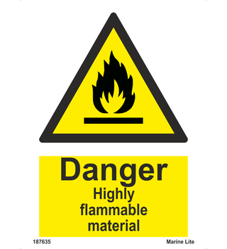 Danger highly flammable material 187635-337635