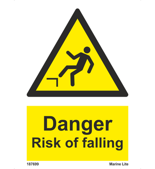 Warning Drop Hazard 187526 WSS008