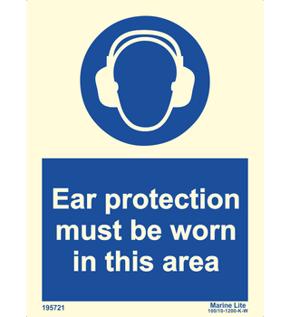 Ear protection must be worn in this area 195721 335721
