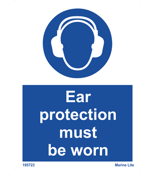 Ear Protection Must Be Worn 195723-335723