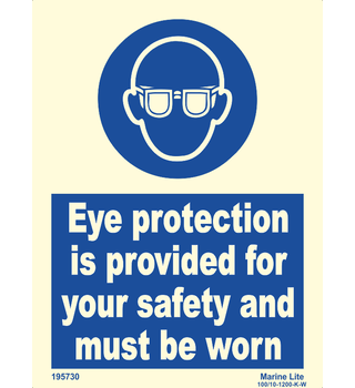 Eye Protection Is Provided For Your Safety 195730 335730