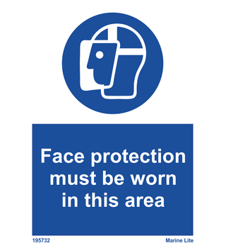 Face Protection Must Be Worn In This Area 195732 335732