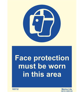 Face Protection Must Be Worn In This Area 195732 335732