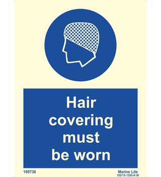 Hair Covering Must Be Worn 195736 335736