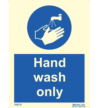 Hand wash only 195737 335737
