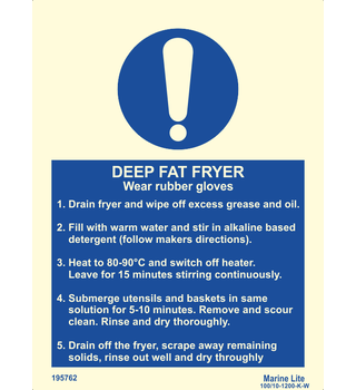 Deep Fat Fryer "Wear rubber gloves" 195762 335762