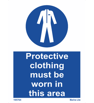 Protective clothing must be worn in this area 195764 335764