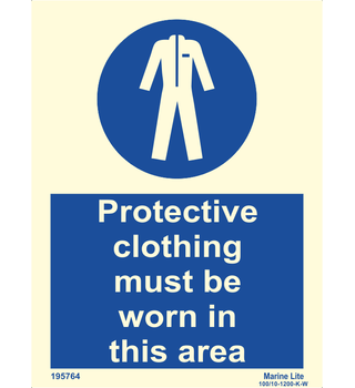 Protective clothing must be worn in this area 195764 335764