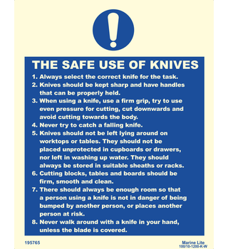 The safe use of knives 195765 335765