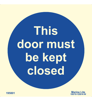 This door must be kept closed 195801 - 335801