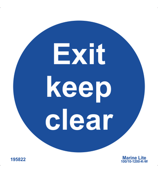 Exit keep clear 195822 335822