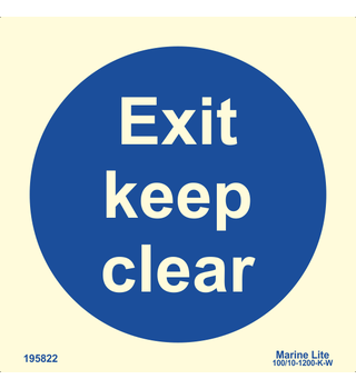 Exit keep clear 195822 335822