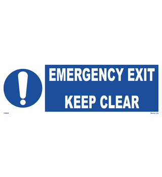 Fire exit keep clear 195832 335832