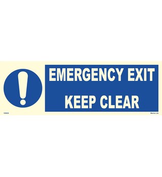 Fire exit keep clear 195832 335832