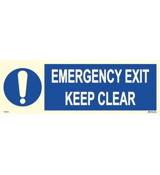 Emergency Exit Keep Clear 195830
335830
