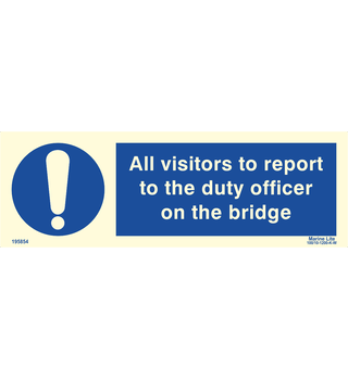 All Visitors To Report The Duty Officer On The Bridge 195854 335854