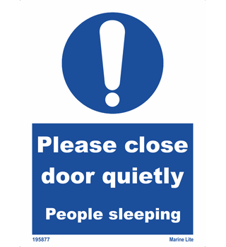 Please Close Door Quietly People Sleeping 195877 335877