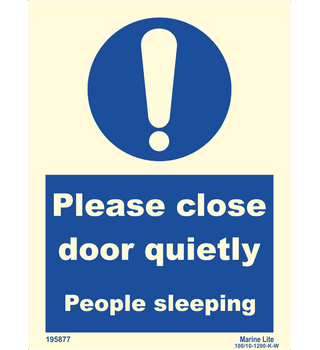 Please Close Door Quietly People Sleeping 195877 335877