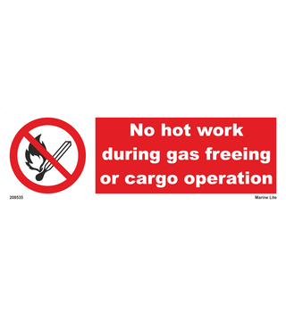 No Hot Work During Gas Freeing Or Cargo Operation 208535