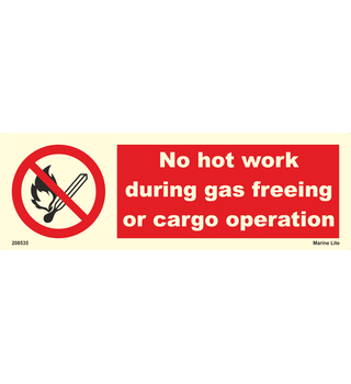 No Hot Work During Gas Freeing Or Cargo Operation 208535