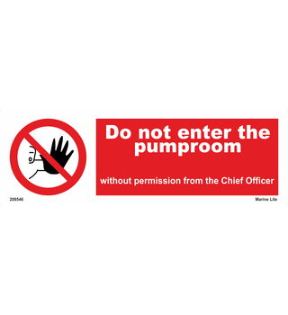 Do not enter the pumproom 208546