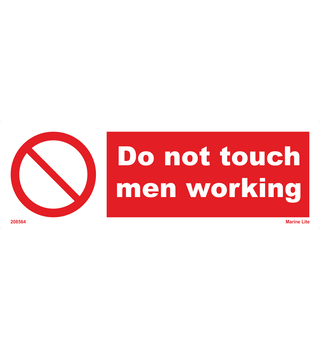 Do Not Touch Men Working 208564