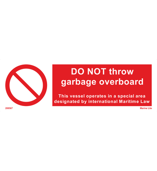 Do Not Throw Garbage Overboard 208567