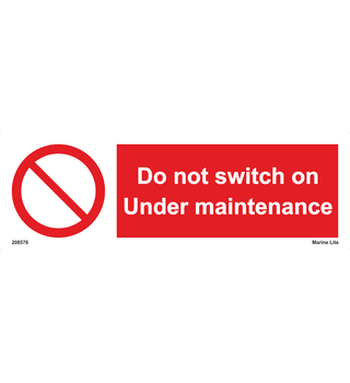 Do Not Switch On Under Maintenance 208576