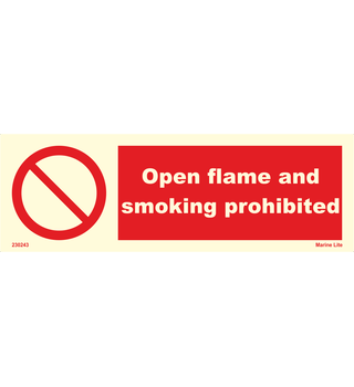 Open Flame And Smoking Prohibited 230243