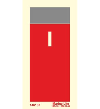 Supplementary Sign Identifying Extinguishing Media : inergen 146134 336134