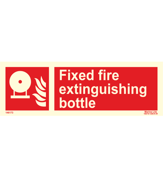 Supplementary Sign : Fixed fire extinguishing bottle 146173 146181