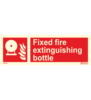 Supplementary Sign : Fixed fire extinguishing bottle 146173