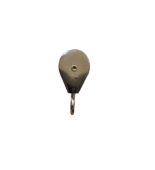 Flag Block 38mm With Hook Brass 37-1587