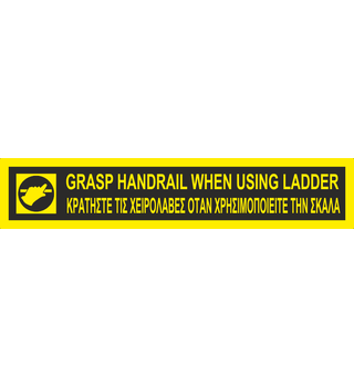 Grasp Handrail When Using Ladder EN/GR 23-1782