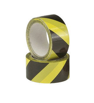 Floor Fluorescent Adhesive Tape 50mm x 33m - Yellow/Black 12-0106