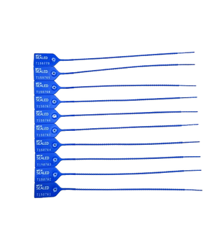 Security Seals-Plastic Bands 260mm Blue