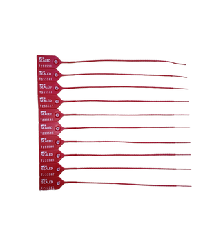 Security Seals-Plastic Bands 260mm (Red)