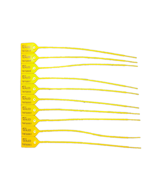 Security Seals-Plastic Bands 260mm (Yellow)