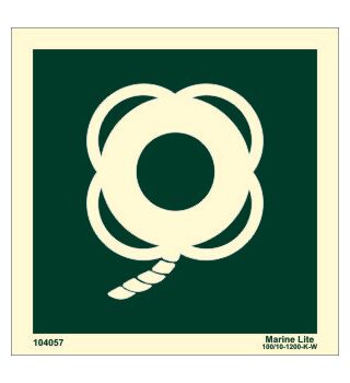 Lifebuoy with line and light w/out text 104082 LSS008 334082