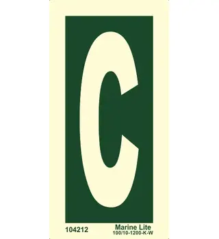 Means of Escape Signs Letter C 104212