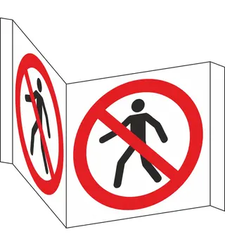 No Thoroughfare (Panoramic Prohibition Sign) 12-17203