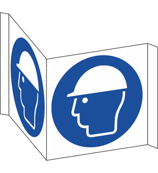 Wear Head Protection panoramic sign