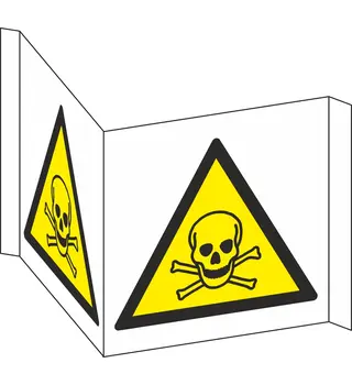 Warning: Toxic Material (Panoramic Warning Sign)