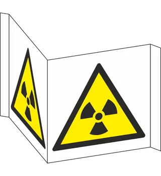 Warning: Radioactive Hazard (Panoramic Warning Sign)