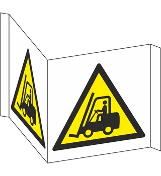 Warning: Industrial Vehicle (Panoramic Warning Sign) 12-37207