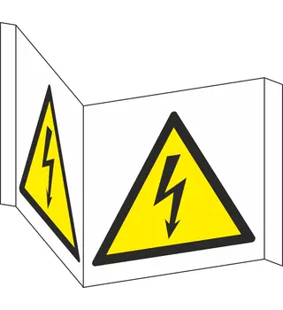 Warning: Electricity/Electrical Hazard (Panoramic Warning Sign) 12-37208