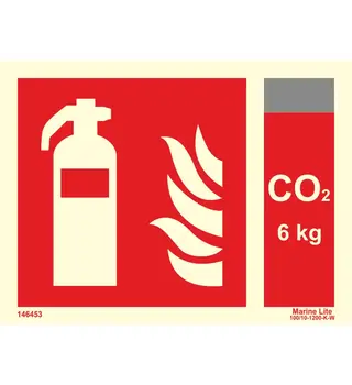 Fire Extinguisher + CO2 6kg 146453